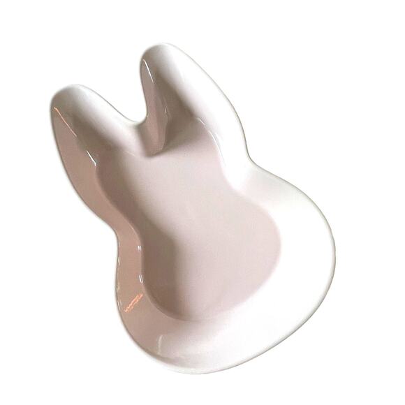 ZRIKE Bunny Shaped Baker 12in Pink Ceramic Spring Easter NEW - Picture 9 of 10